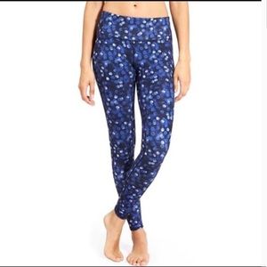 Athleta Chaturanga Blue Dots Leggings